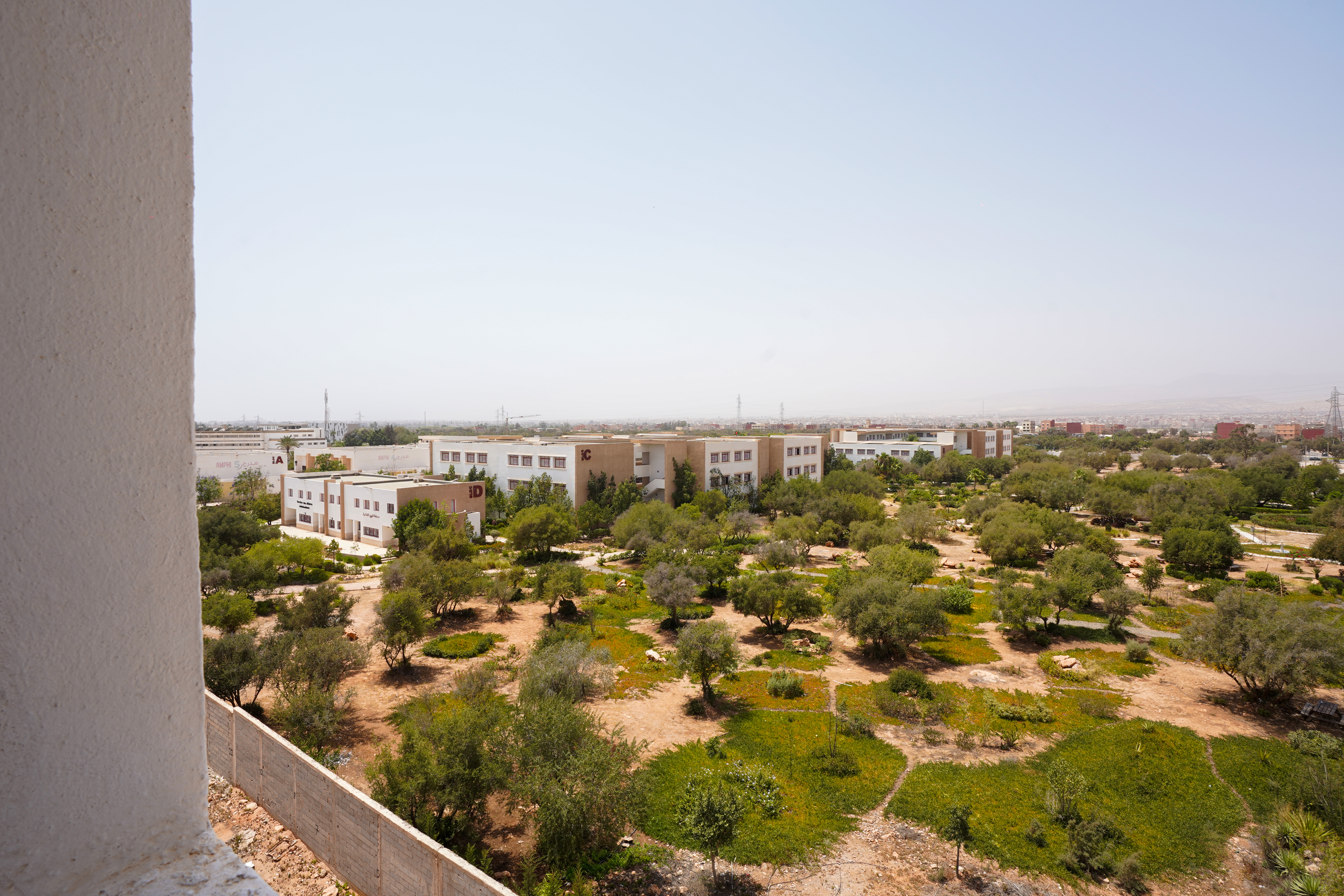 Vue sur le campus universitaire